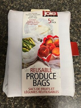 3/$15❤️ joie 5pc mesh reusable produce bags nwt